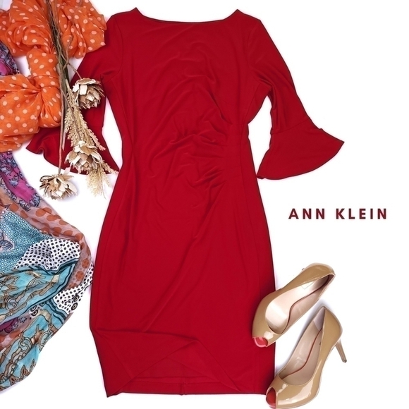 Anne Klein Dresses & Skirts - Ann Klein Red Dress Sz 6